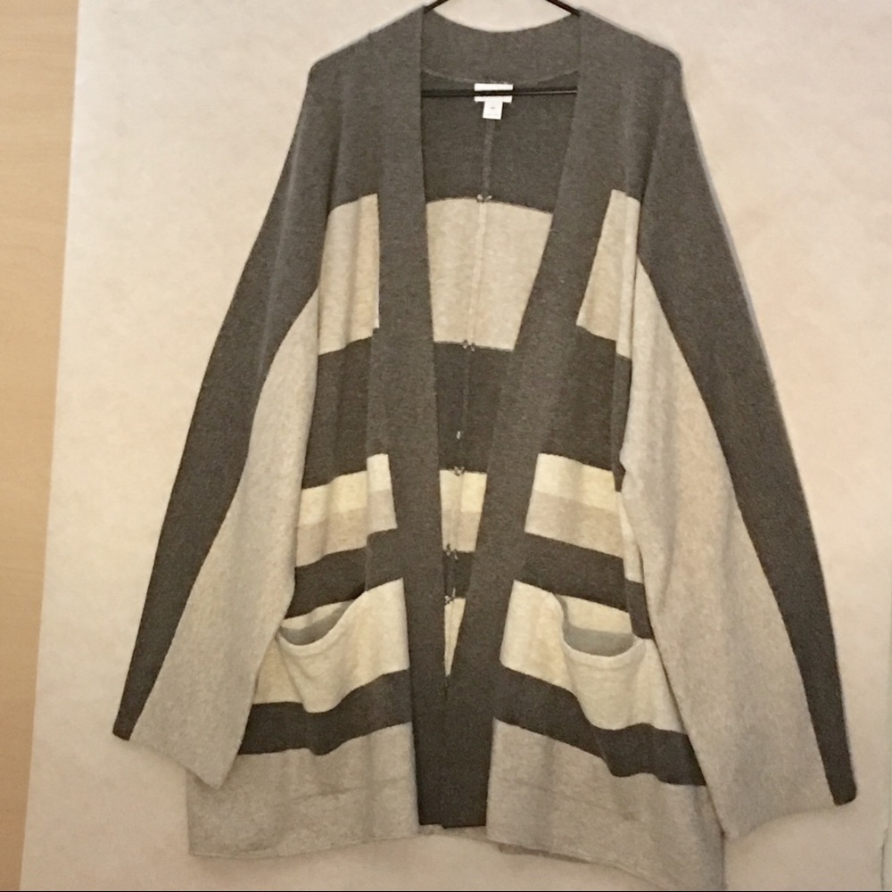 Old Navy Long Patterned Open Cardigan - image 1